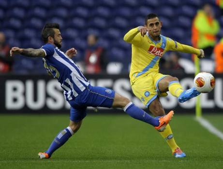 Ghoulam in azione sulla sinistra. Afp